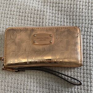 Michael Kors Metallic Gold Wallet